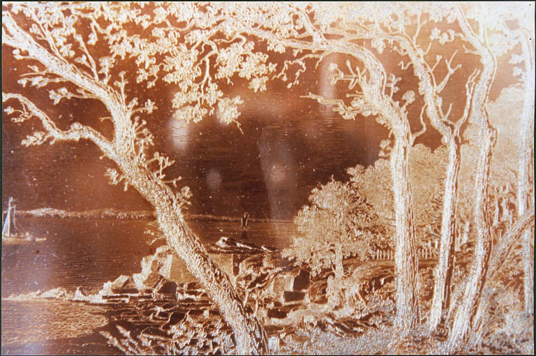 Plaque d'impression : Noirmoutier, ruines du fort Saint-Pierre