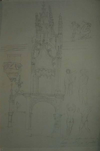 Dessin : Porte du Palais des ducs de Lorraine