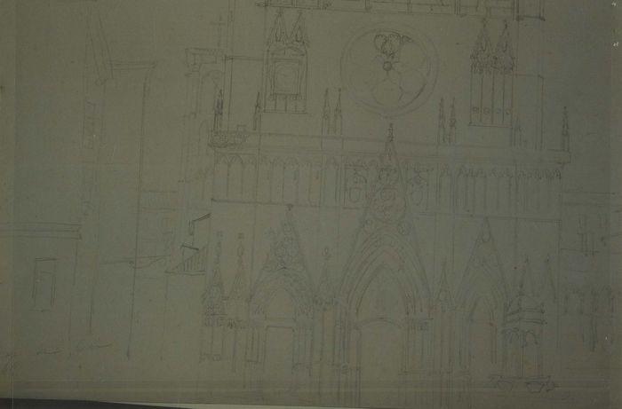Dessin : St Jean cathédrale de Lyon