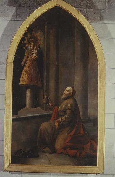 tableau : Pèlerin en prière, vue générale - © Ministère de la Culture (France), Médiathèque du patrimoine et de la photographie (objets mobiliers), tous droits réservés