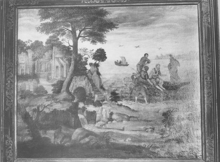 tableau, cadre : la Vision de saint Hubert, vue générale - © Ministère de la Culture (France), Médiathèque du patrimoine et de la photographie (objets mobiliers), tous droits réservés