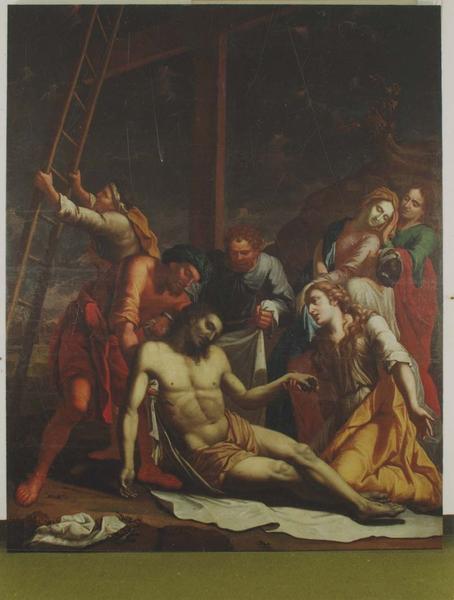 tableau : la déposition de croix, vue générale