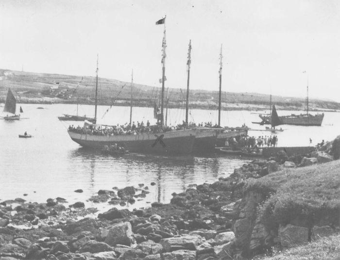 bateau de charge (gabare) dit Fleur de Lampaul, vue générale