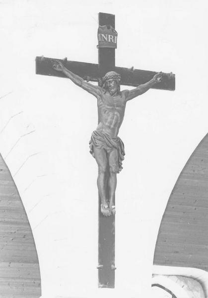 statue (crucifix) : Christ en croix, vue générale - © Ministère de la Culture (France), Médiathèque du patrimoine et de la photographie (objets mobiliers), tous droits réservés