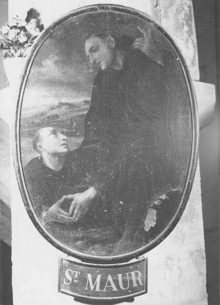 tableau : Saint Maur et un disciple, vue générale - © Ministère de la Culture (France), Médiathèque du patrimoine et de la photographie (objets mobiliers), tous droits réservés