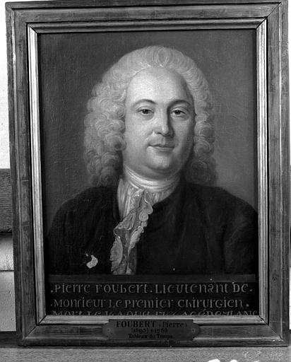 Peinture sur toile : Portrait de Pierre Foubert, chirurgien (1695-1766)