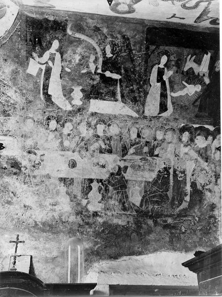 peintures murales de la chapelle seigneuriale : Cène