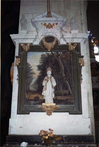retable, dit petit retable contre le pilier de la nef - © Ministère de la Culture (France), Médiathèque du patrimoine et de la photographie (objets mobiliers), tous droits réservés