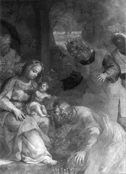 tableau : l' Adoration des Mages - © Ministère de la Culture (France), Médiathèque du patrimoine et de la photographie (objets mobiliers), tous droits réservés