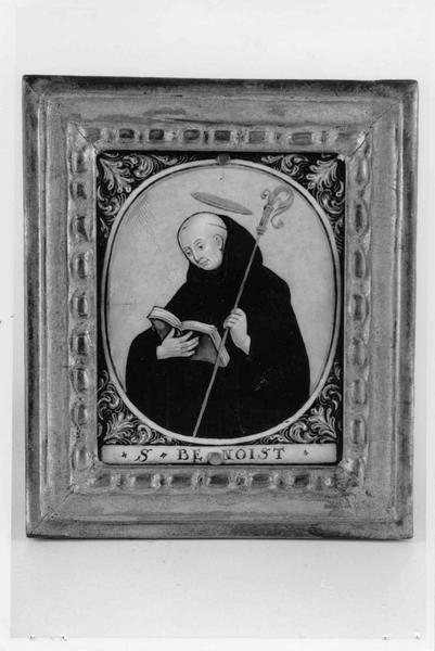 tableau : Saint Benoît méditant, cadre - © Ministère de la Culture (France), Médiathèque du patrimoine et de la photographie (objets mobiliers), tous droits réservés