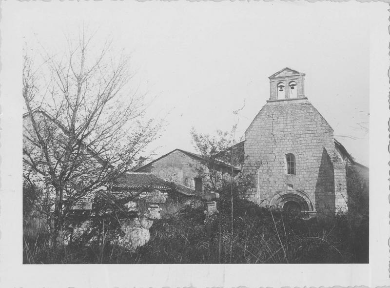 chapelle du château de Marçay, façade occidentale, vue générale