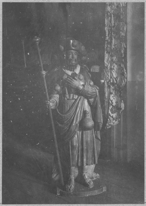 statue : saint Jacques en costume de pèlerin - © Ministère de la Culture (France), Médiathèque du patrimoine et de la photographie, diffusion GrandPalaisRmn Photo