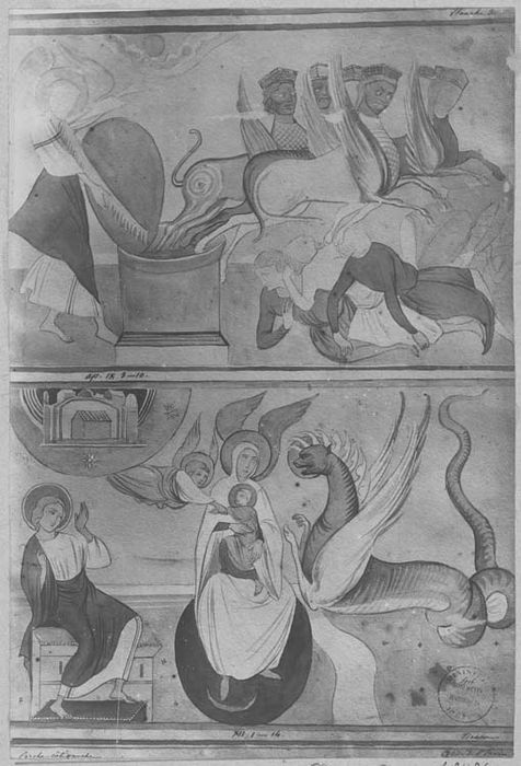peintures murales : figures de saints, épisodes de vie de saint - © Ministère de la Culture (France), Médiathèque du patrimoine et de la photographie, diffusion GrandPalaisRmn Photo