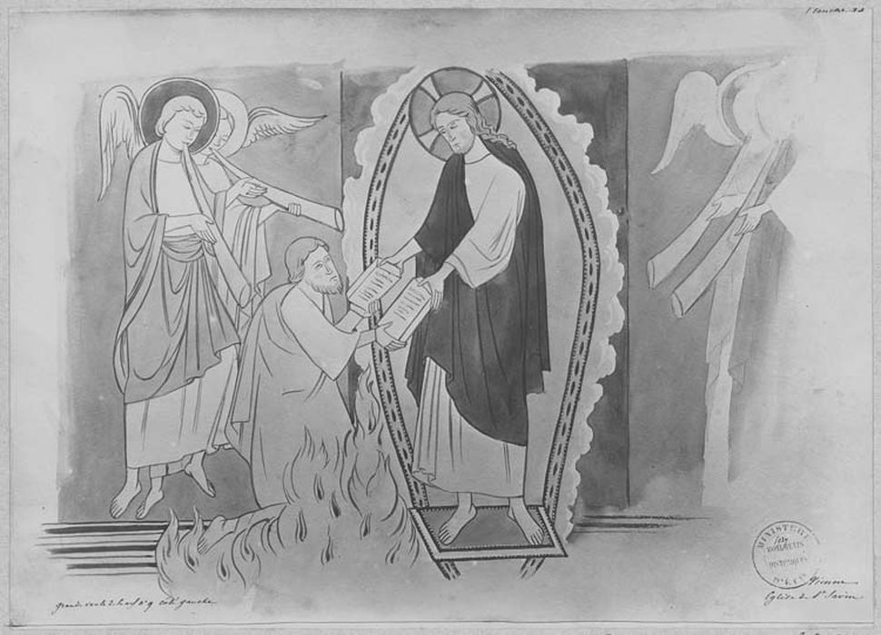 peintures murales : figures de saints, épisodes de vie de saint