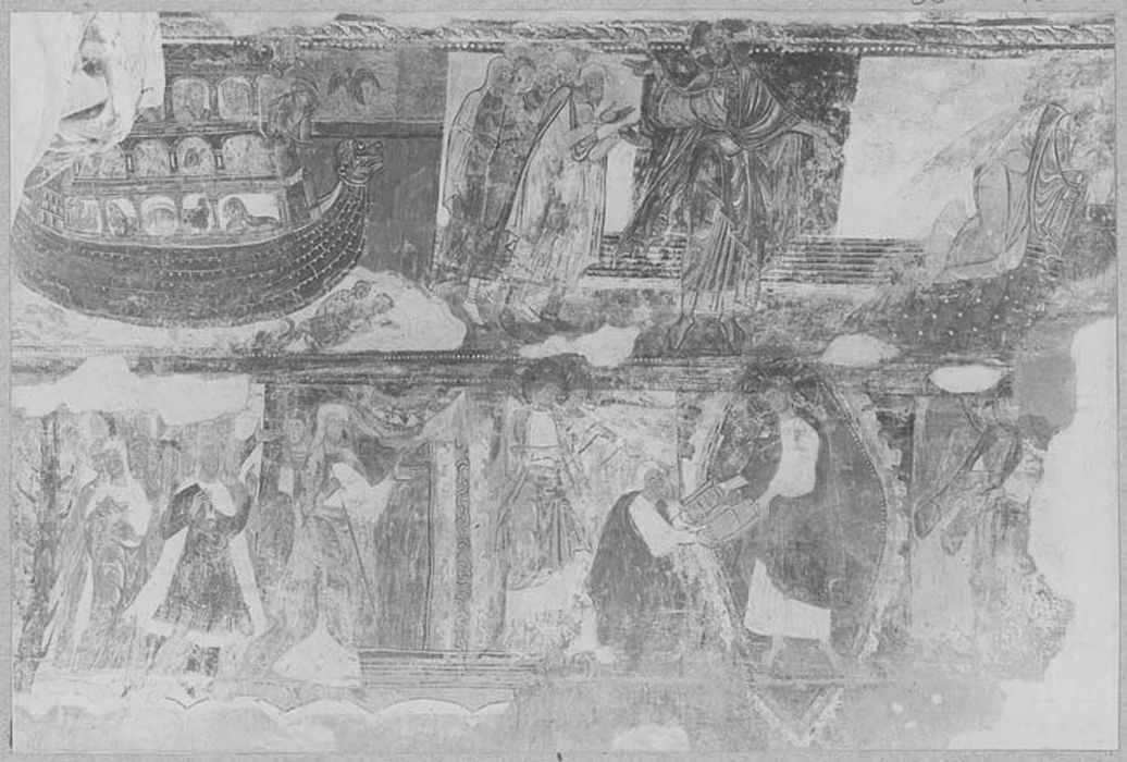 peintures murales : figures de saints, épisodes de vie de saint