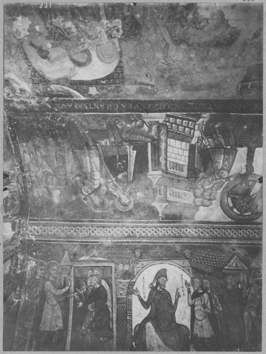peintures murales : figures de saints, épisodes de vie de saint