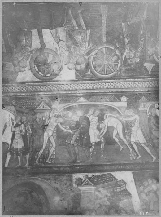peintures murales : figures de saints, épisodes de vie de saint