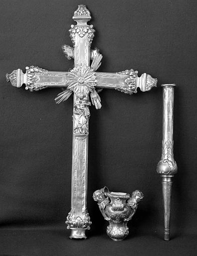 Croix processionnelle en argent (revers)