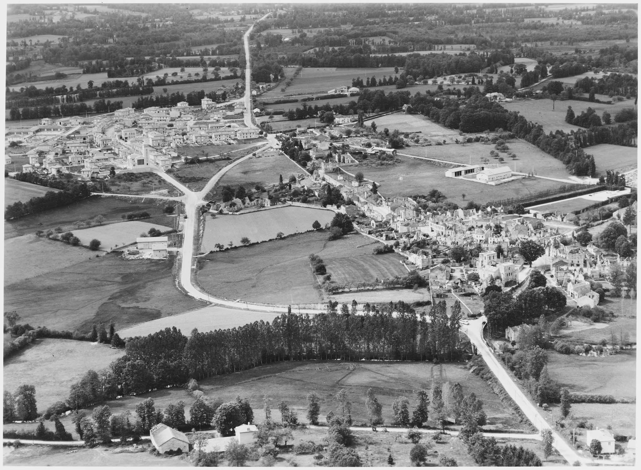 Vue sur les deux villages