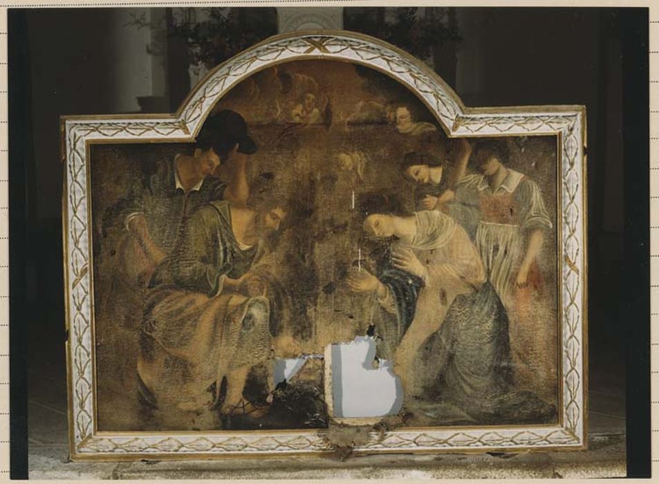 tableau, cadre : l'Adoration des bergers