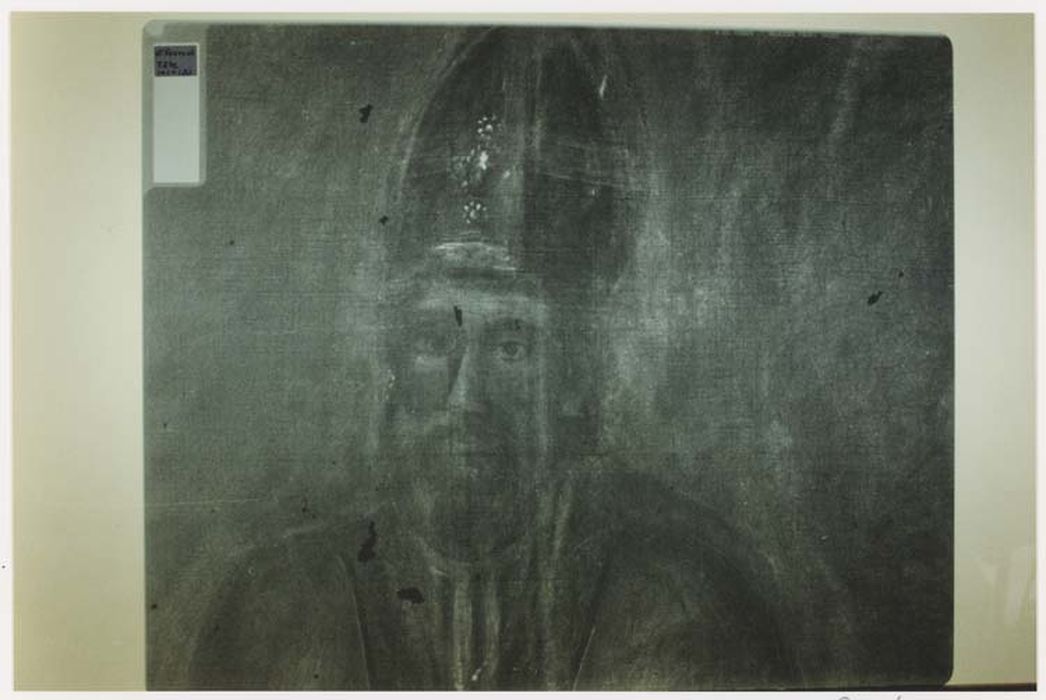 tableau et cadre : saint Ferréol, détail radiographie