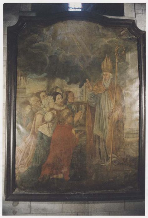 tableau et cadre : saint Auvent