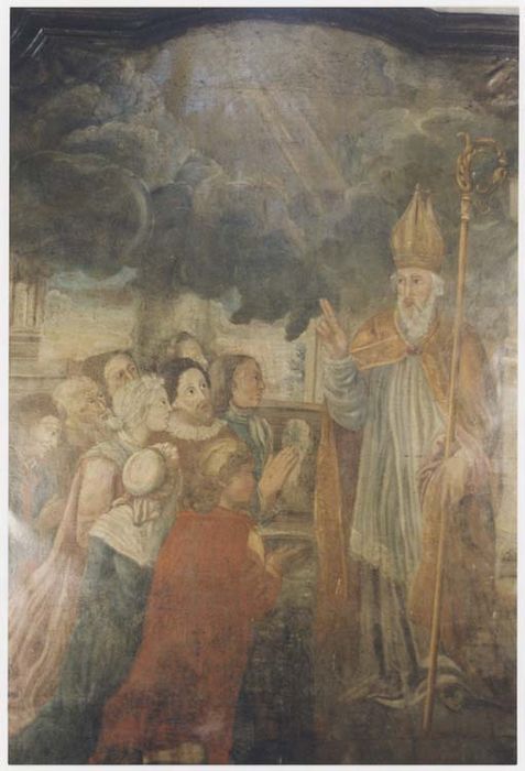 tableau et cadre : saint Auvent
