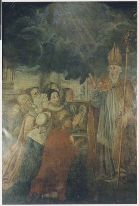 tableau et cadre : saint Auvent