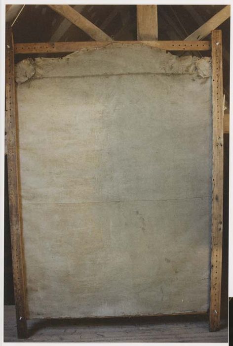 tableau et cadre : saint Auvent, arrière