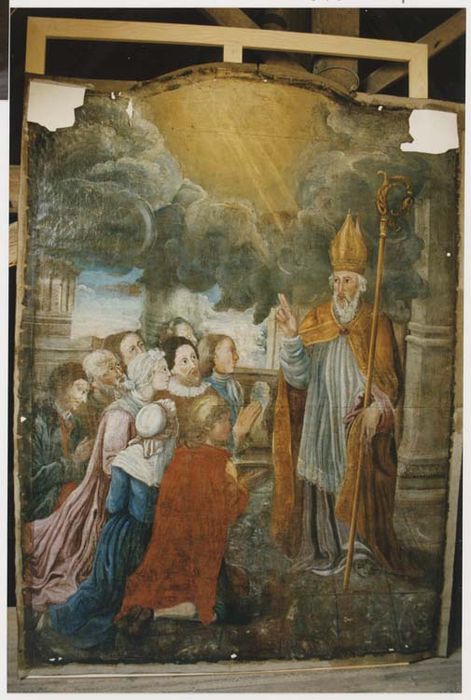 tableau et cadre : saint Auvent