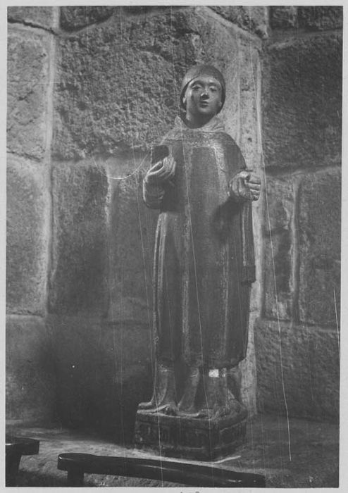 statue (petite nature) : saint Léonard