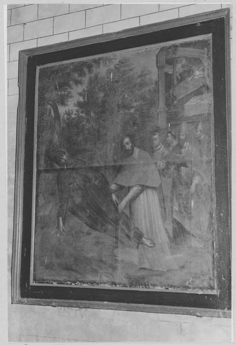 tableau : l'Invention du corps de saint Victurnien (ensemble de 2 tableaux en pendant)