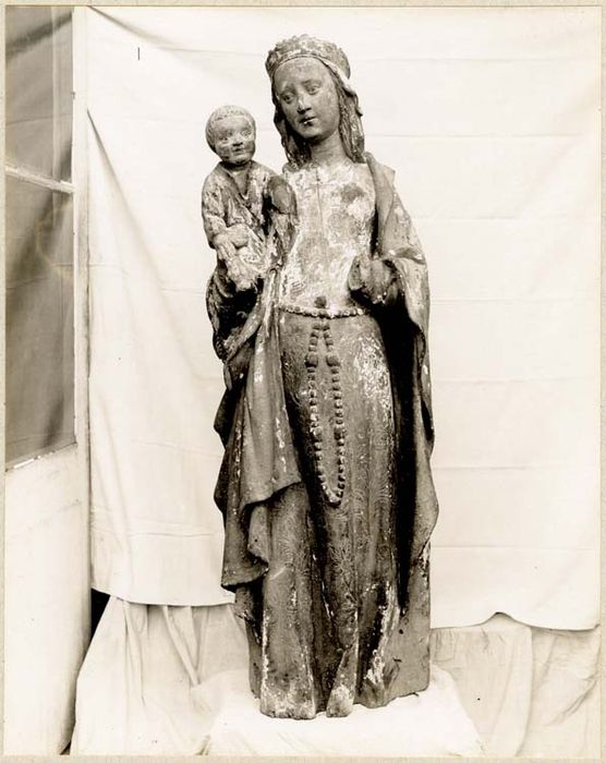 statue (petite nature) : Vierge à l'Enfant