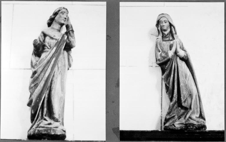 Statuette (2) : Vierge (la), saint Jean