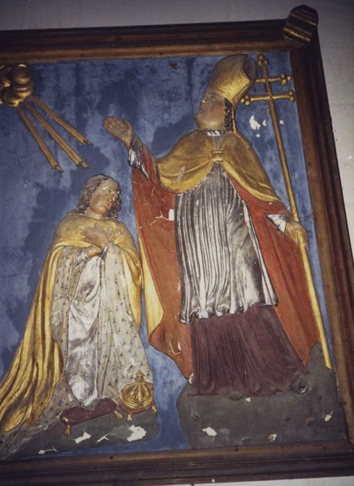 Bas-relief : baptême de Clovis