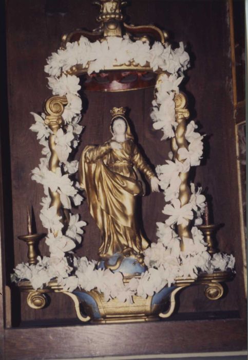 Bâton de confrérie (statuette) : Vierge de l’Immaculée conception