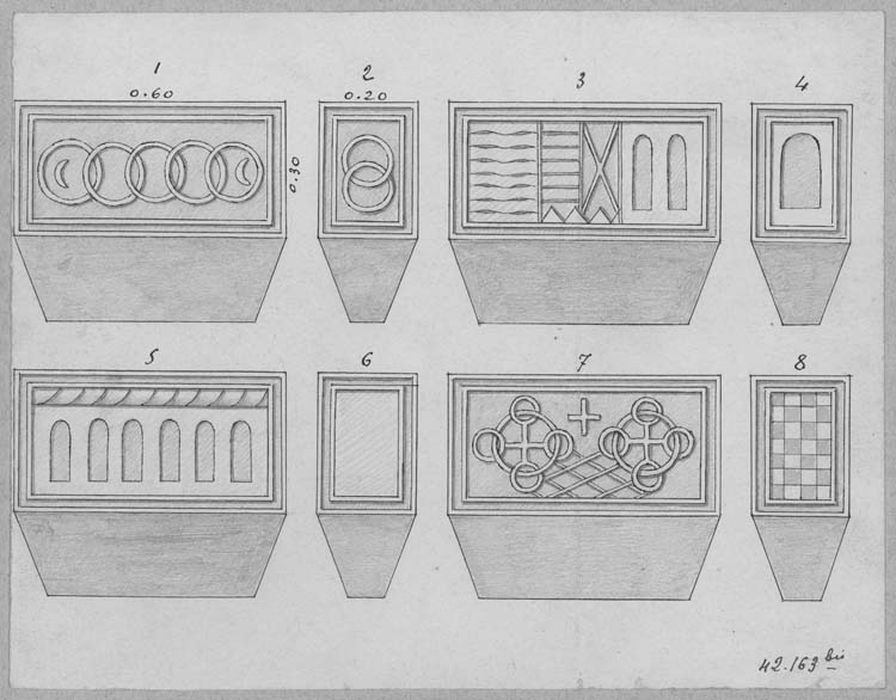 fonts baptismaux (dessin)