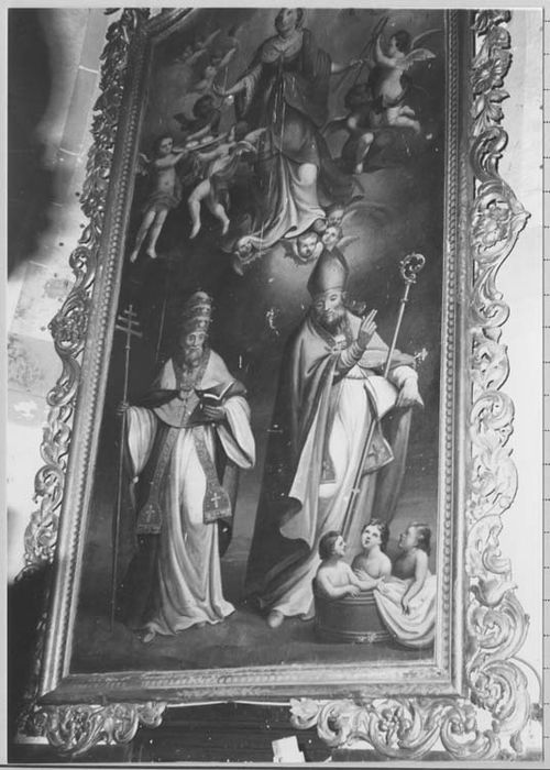 tableau : l'Apothéose de sainte Agathe, cadre