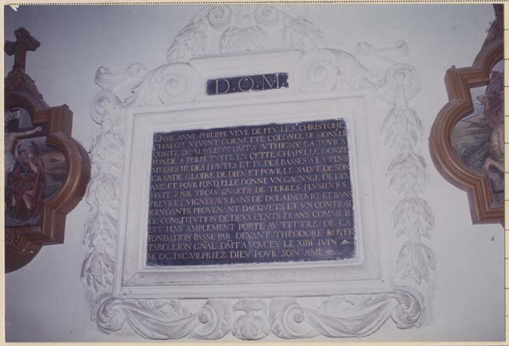 plaque commémorative