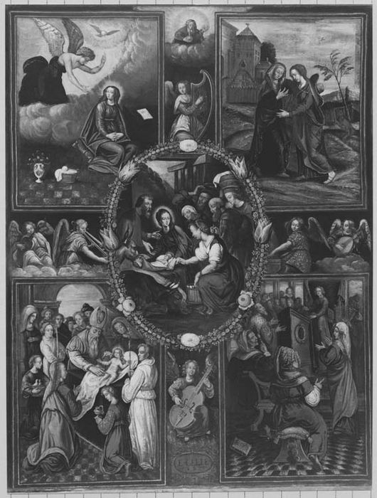 tableau : Les Mystères du Rosaire