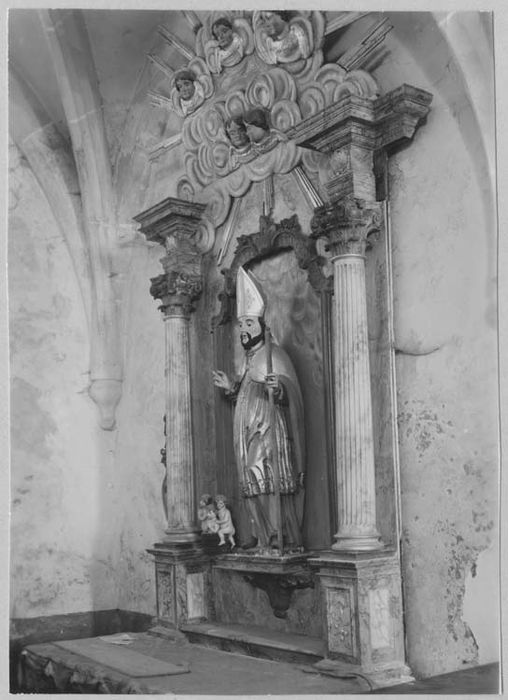 retable, statue : Saint Nicolas