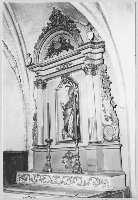 autel, retable latéral nord, statue : Saint Nicolas