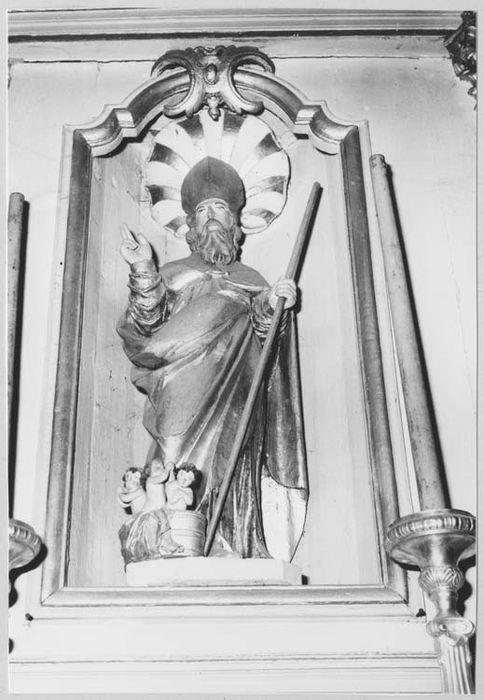 autel, retable latéral nord, statue : Saint Nicolas