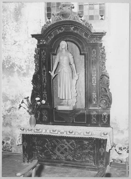 autel et retable de Jeanne d'Arc (anciennement sainte Anne)