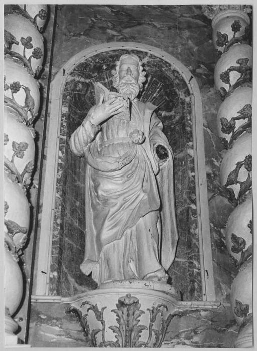 autel, retable, statues : Saints Apôtres (maître-autel)