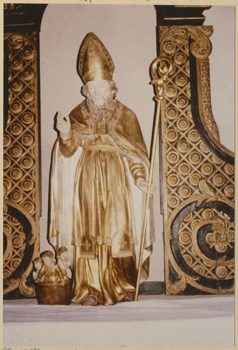 statue : Saint Nicolas, fragment de retable