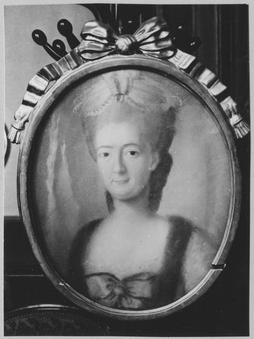 tableau, cadre : portrait de madame de Monspey, chanoinesse de Remiremont