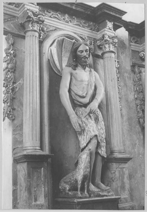 retable, statue : Saint Jean-Baptiste