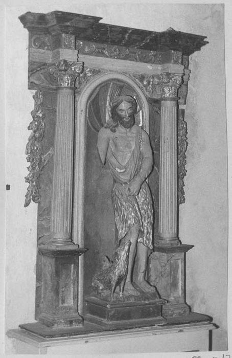 retable, statue : Saint Jean-Baptiste