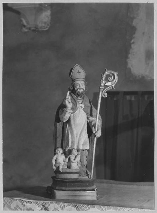 bâton de procession de confrérie : Saint Nicolas